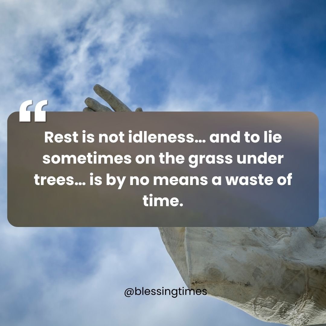 Sunday blessing quote about rest and reflection