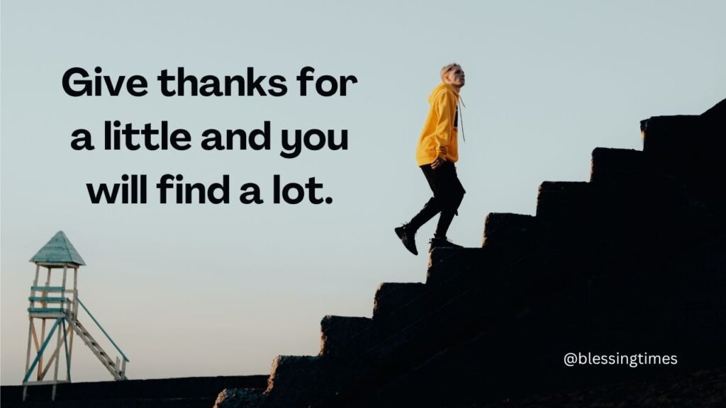Thankful Thursday quote about gratitude and giving thanks