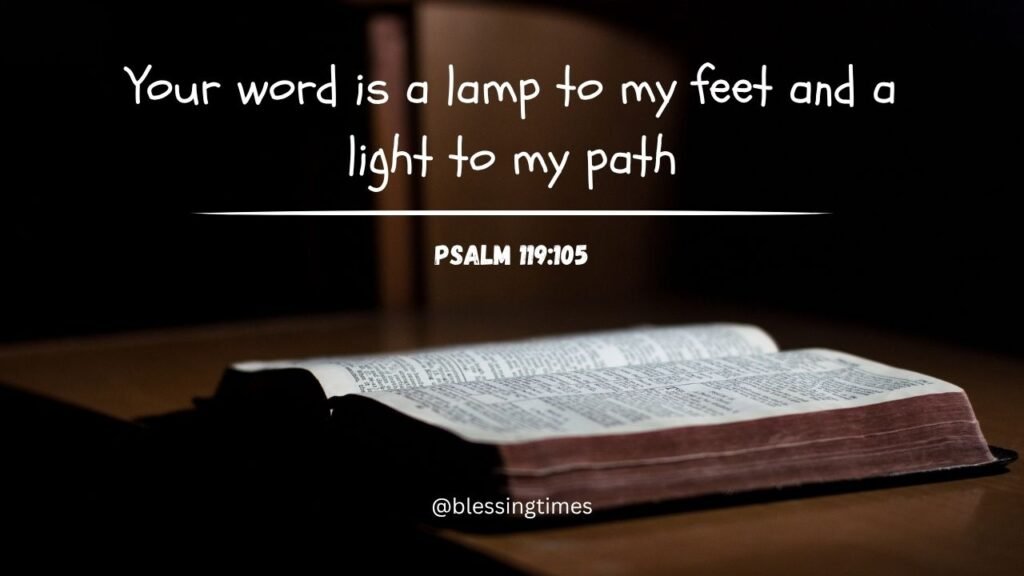 Bible verse about God’s word guiding us like a lamp and light