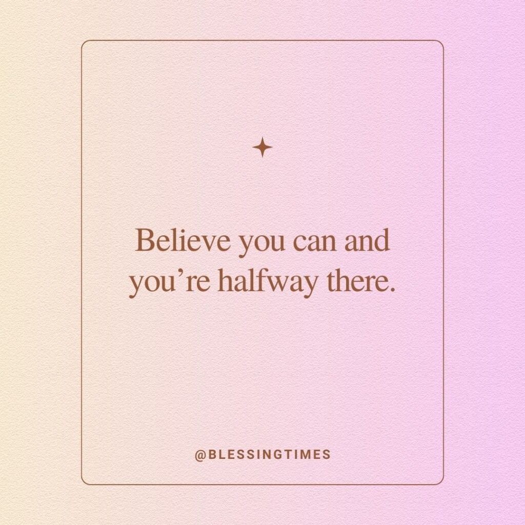 Positive Tuesday affirmations quote about self-belief and motivation.