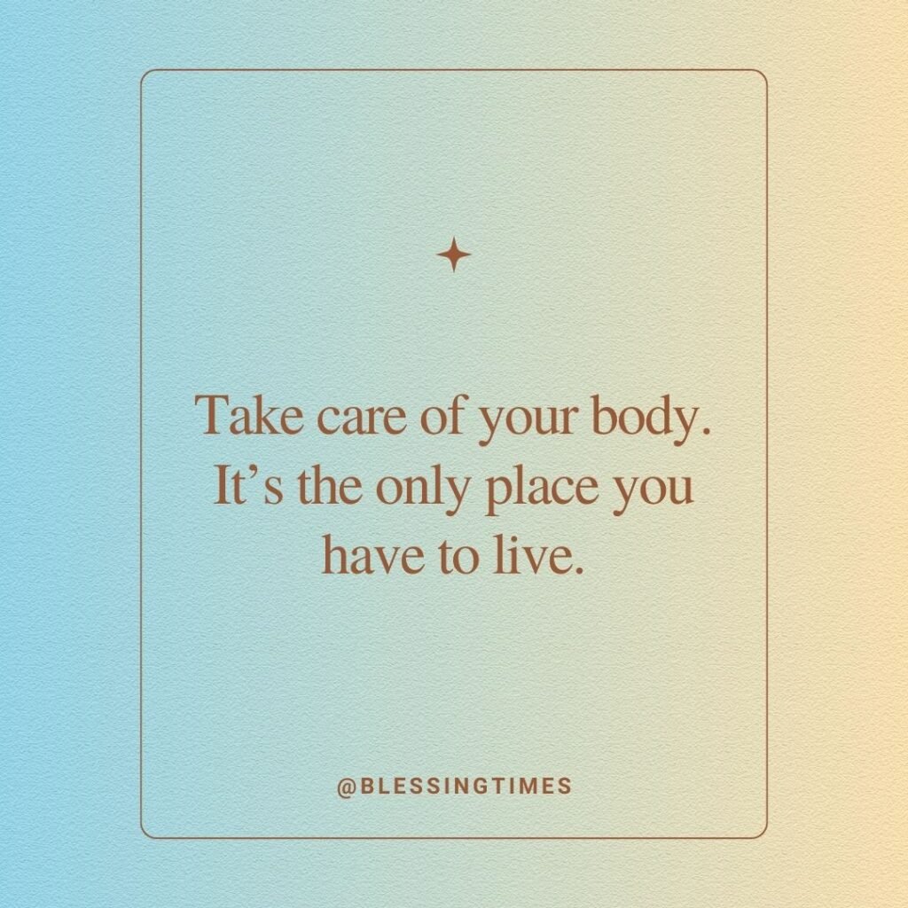 Tuesday health and wellness affirmation quote about self-care.