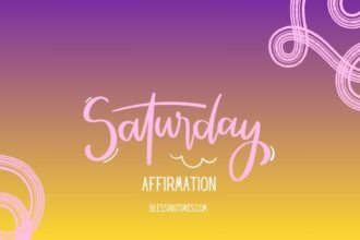 Saturday Affirmation