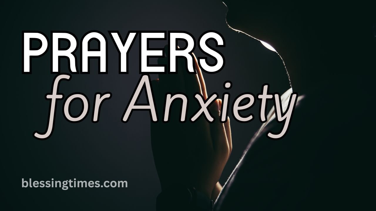 Symbolizing peace and comfort through prayer during anxiety.