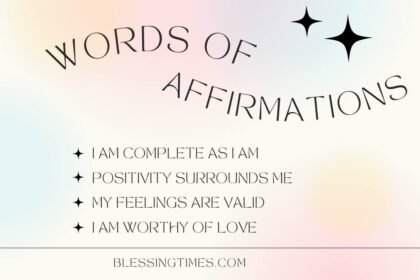 words of affirmation