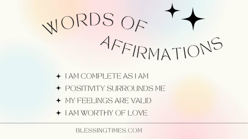 words of affirmation