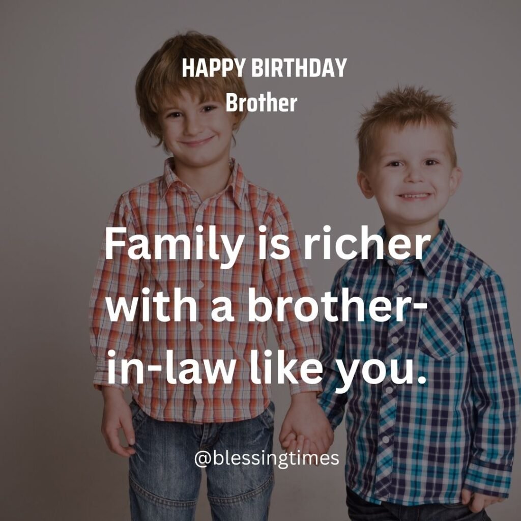 Elegant Happy Birthday card for a brother-in-law