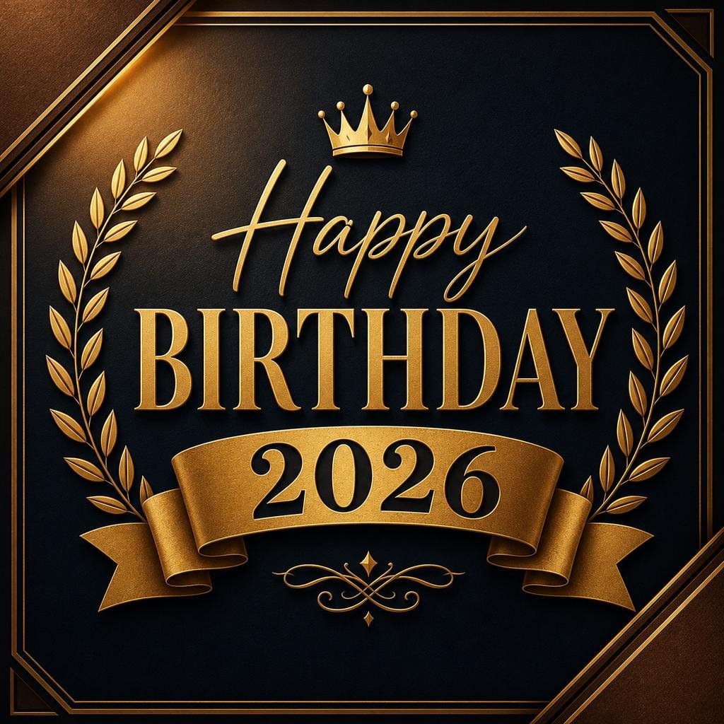 Blessing Times Original 2026 Happy Birthday Brother Quotes card