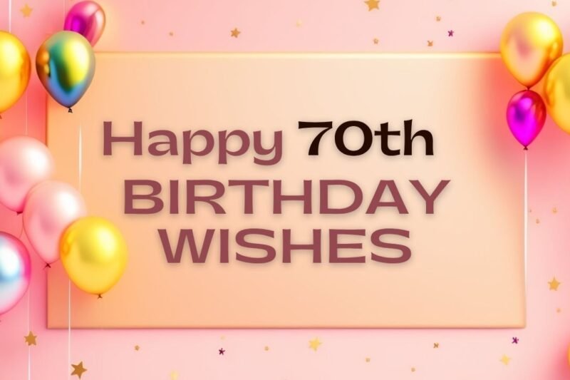 60+ Happy 70th Birthday Wishes That Show Love, Respect, and Joy